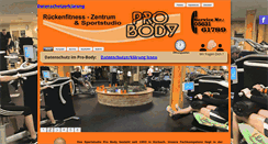 Desktop Screenshot of pro-body.de